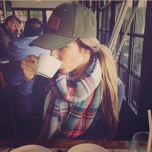 Kittenish olive green hat